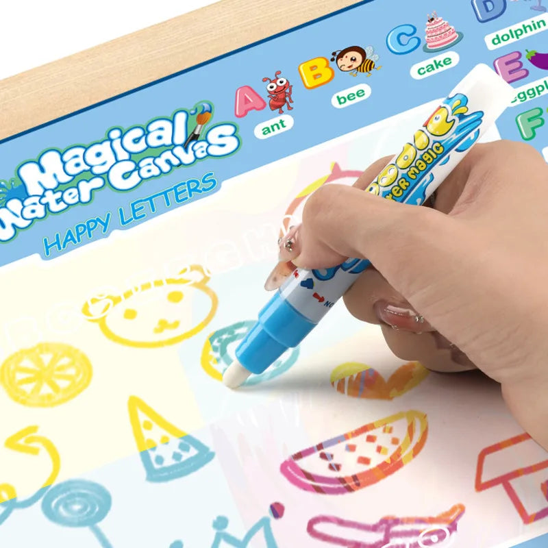 Magic Water Drawing Mat Coloring Doodle With Reusable Magic Pens Montessori Painting Board Educational Toys Kids Gift 100x80CM