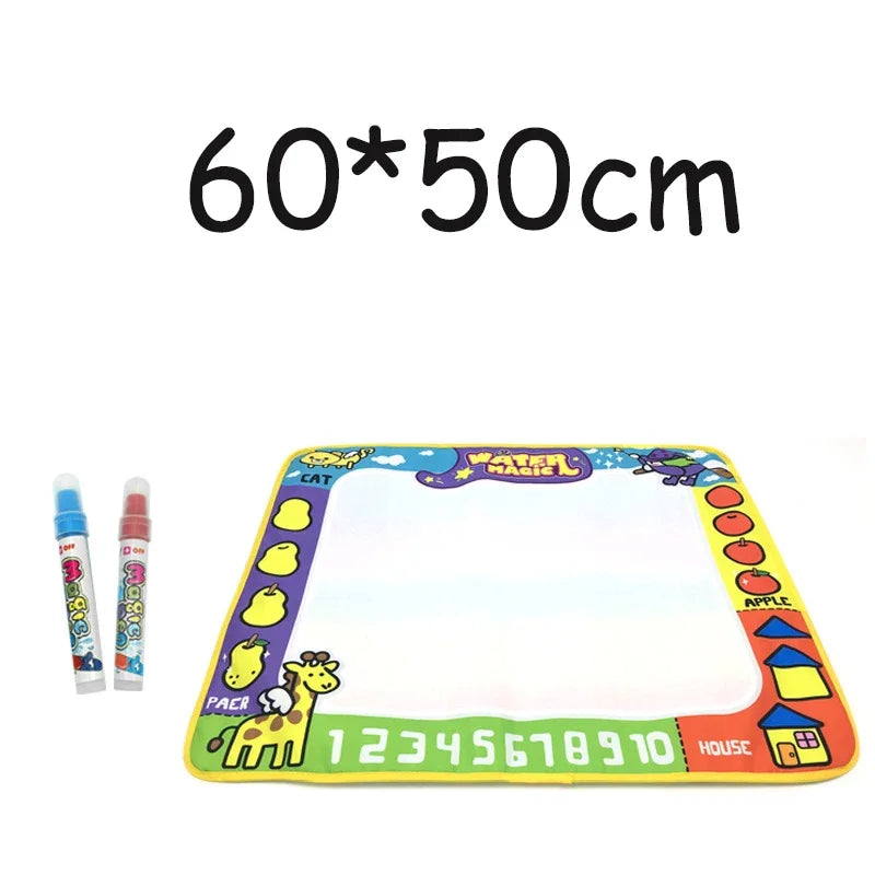 2023 New Arrivals Magic Water Drawing Mat with Fluorescent Pen Painting Board Early Educational Toys Montessori Toys for Kids